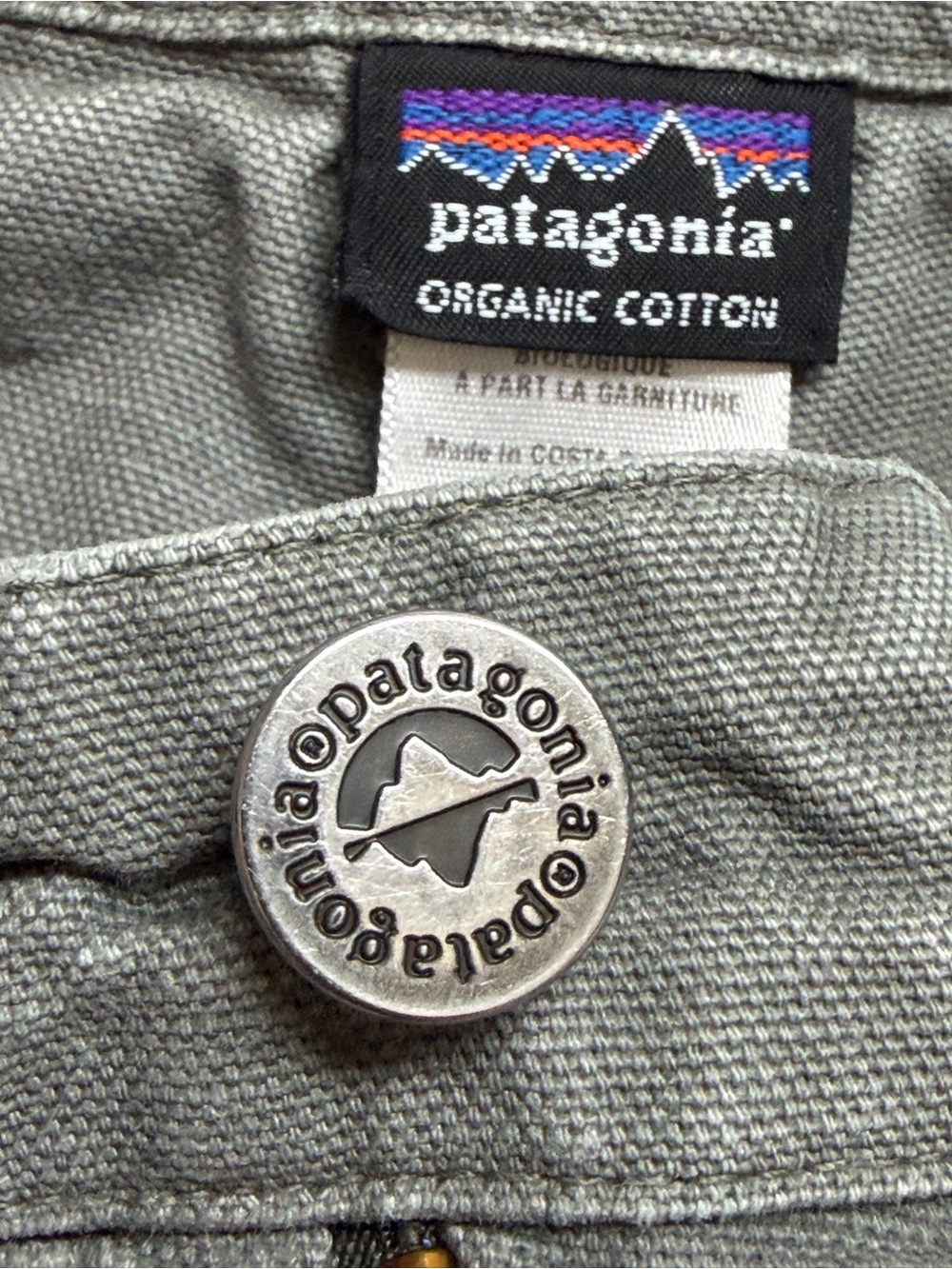 Patagonia Womens Shorts 8 Gray Organic Cotton Hiking Outdoor Utility Gorpcore - Picture 6 of 16